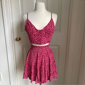 Princess Polly Red Floral Matching Set